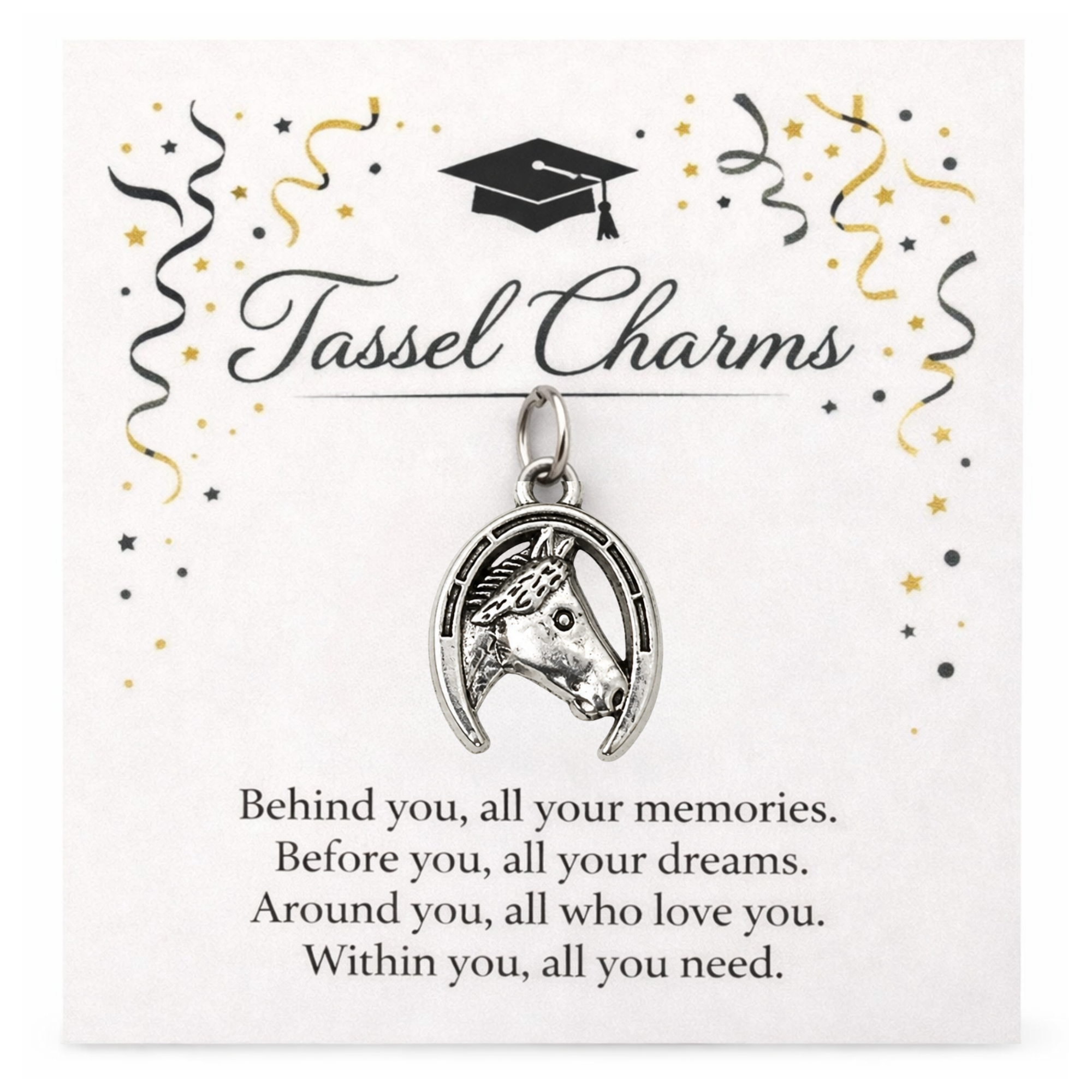 Equestrian Graduation Tassel Charm