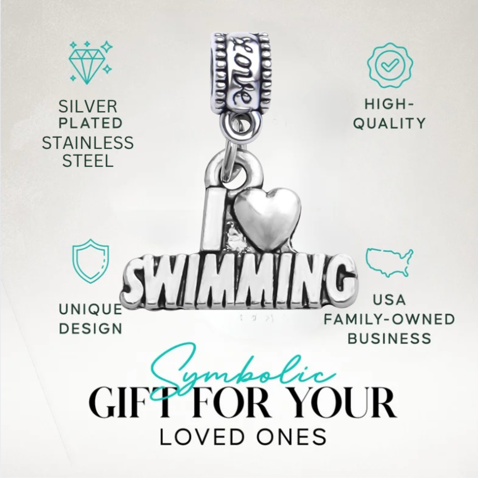 Swimming Charm Bead - Pick Style
