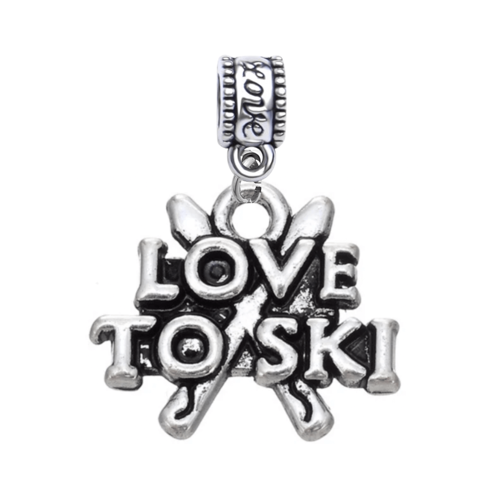 Love Ski Charm Bead - Pick Style