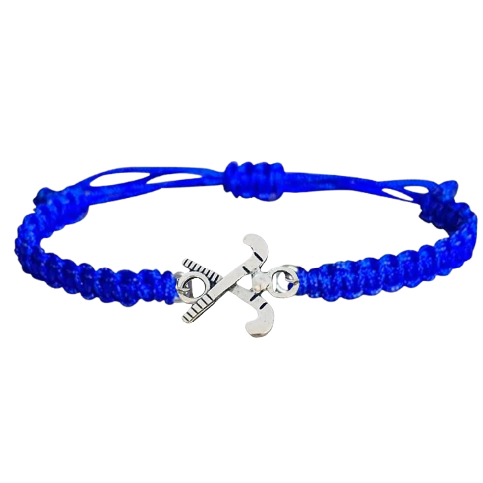 blue field hockey bracelet