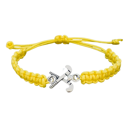 yellow field hockey bracelet