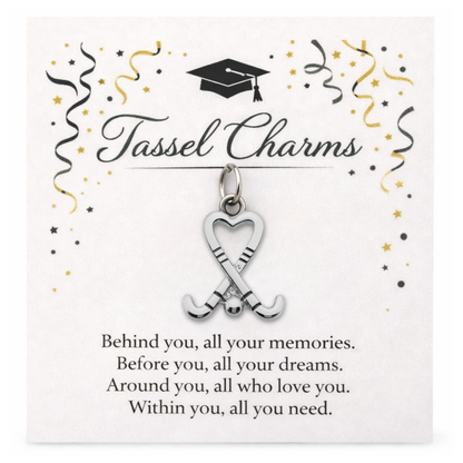 Field Hockey Graduation Tassel Charm