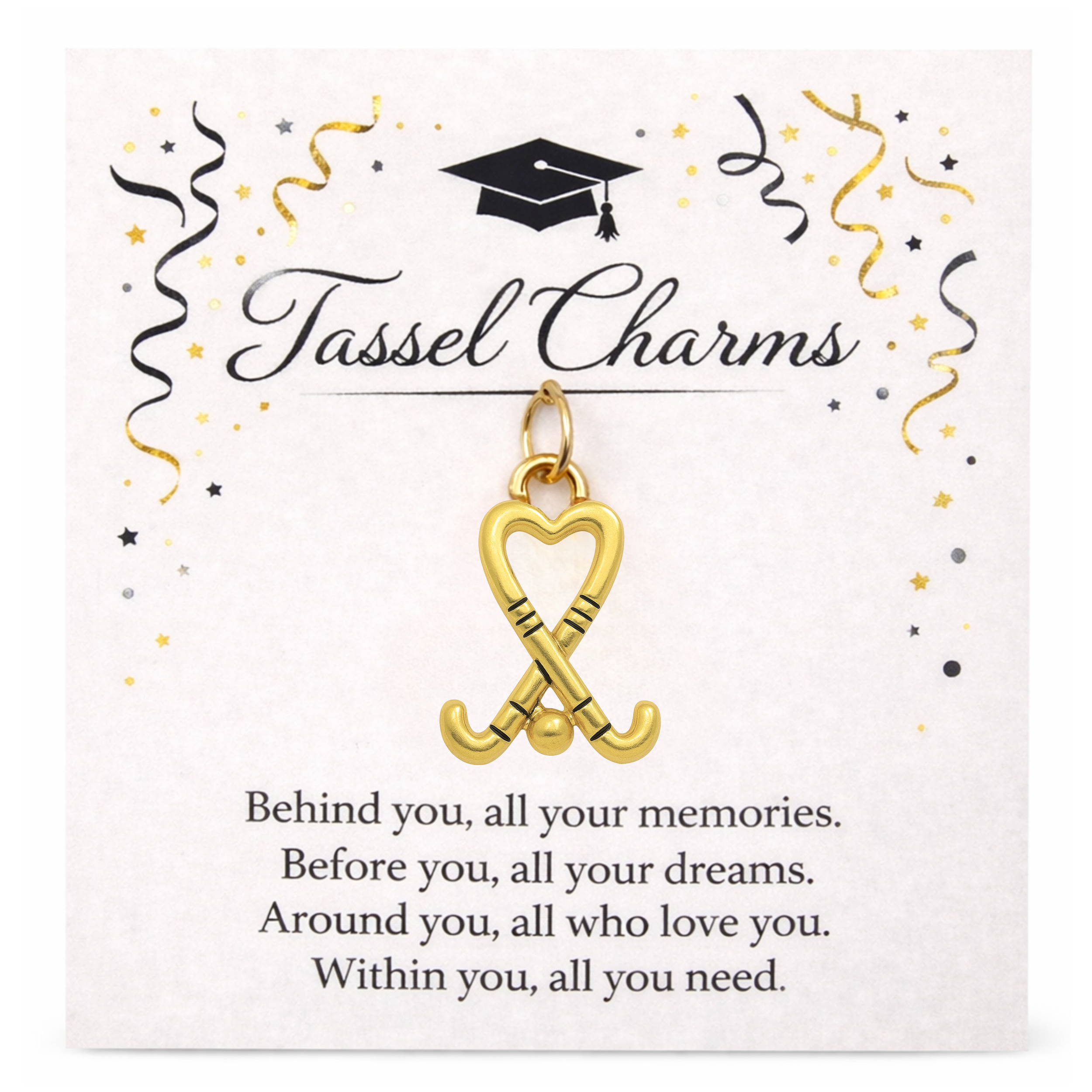 Field Hockey Graduation Tassel Charm