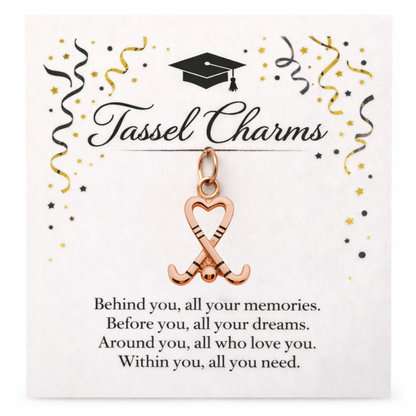 Field Hockey Graduation Tassel Charm