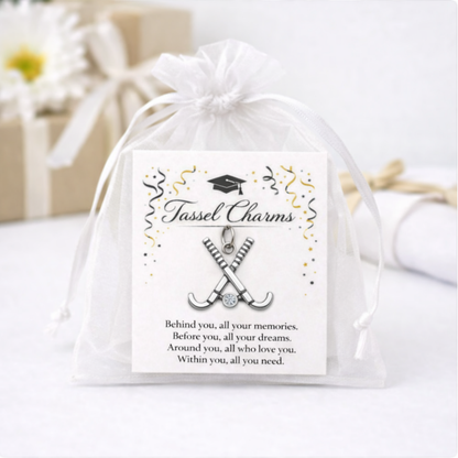 Field Hockey Graduation Tassel Charm