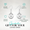 Field hockey earrings displayed in gift box, ideal present for coaches and athletes