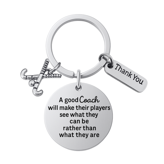 Field Hockey Coach Keychain- See What They Can Be
