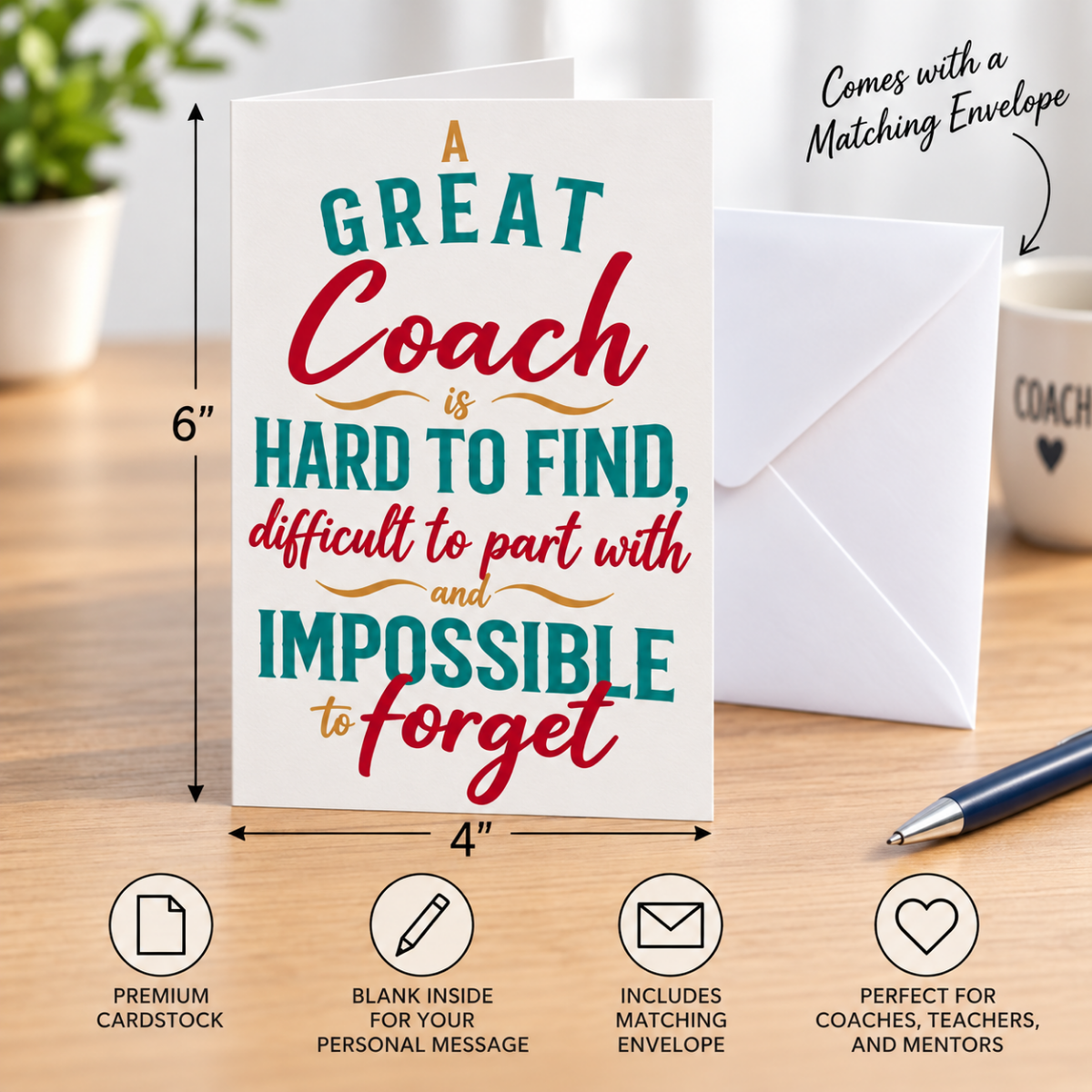 Field Hockey Coach Keychain & Card Gift Set