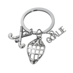 Field Hockey Goalie Keychain
