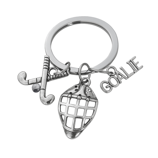 Field Hockey Goalie Keychain