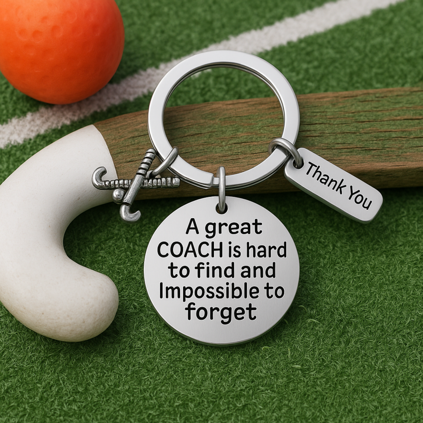 Field Hockey Great Coach is Hard to Find Keychain