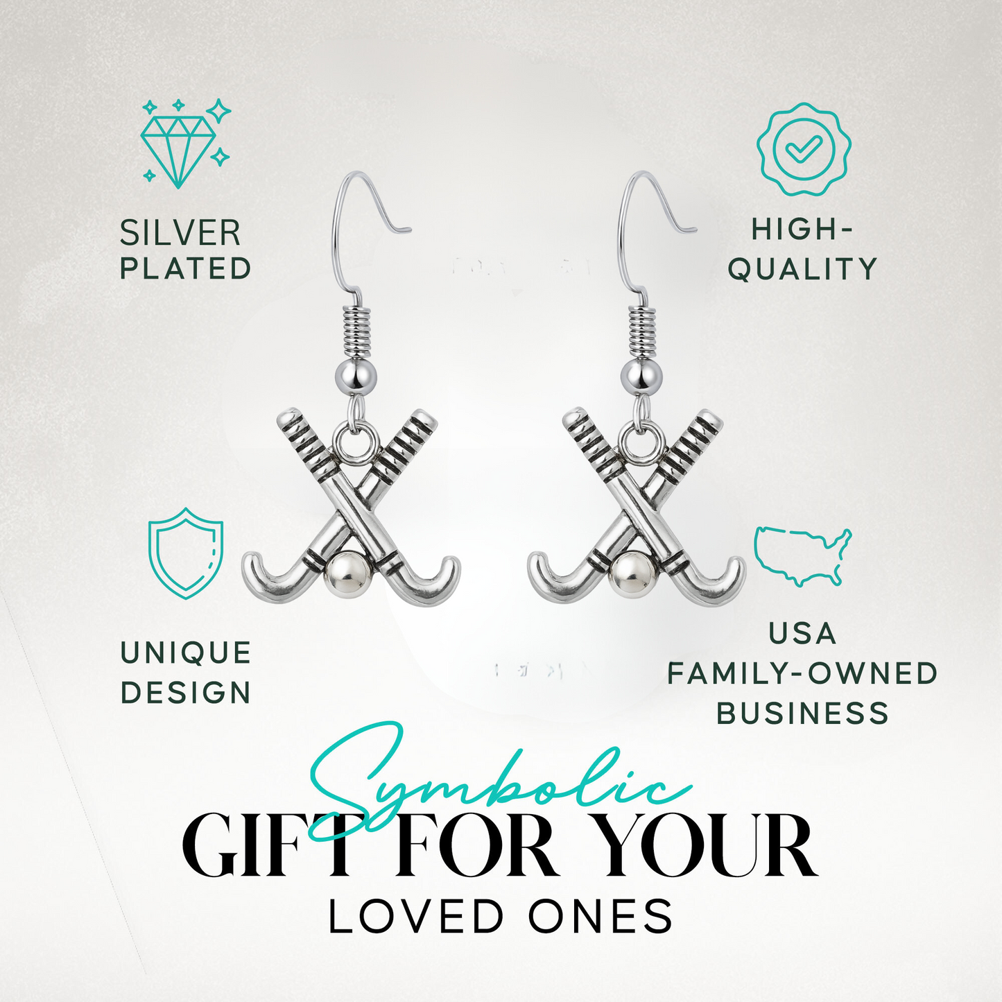 Field Hockey Stick Earrings