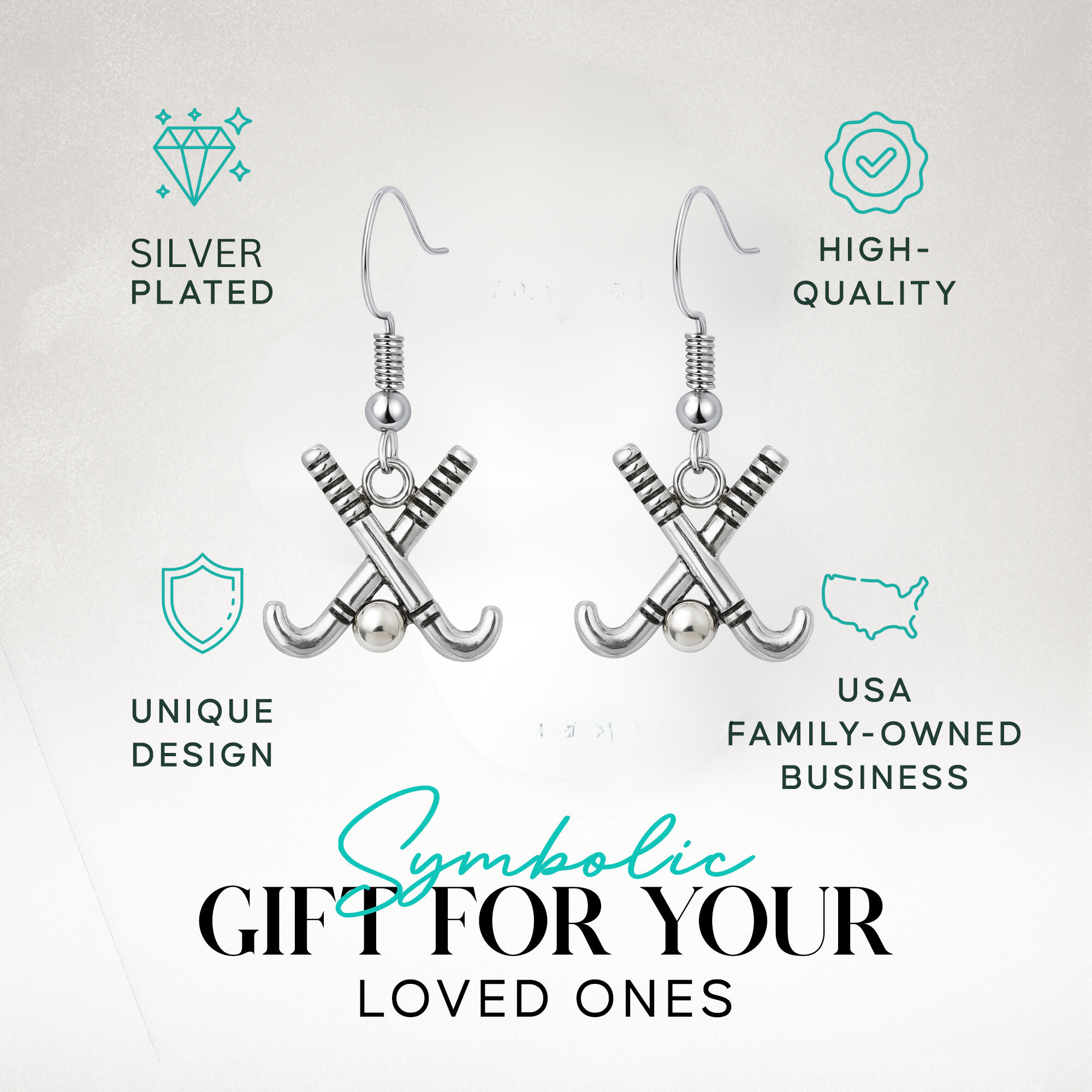 Field Hockey Stick Earrings
