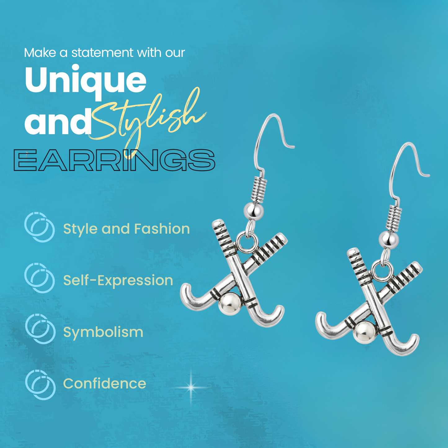 Field Hockey Stick Earrings