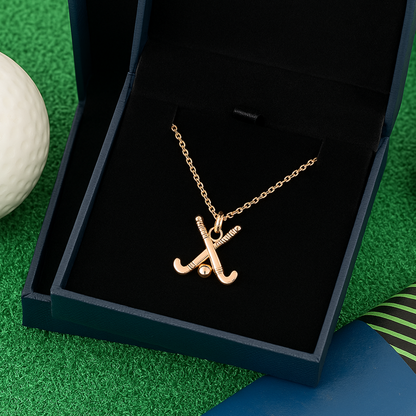 Field Hockey Sticks Necklace