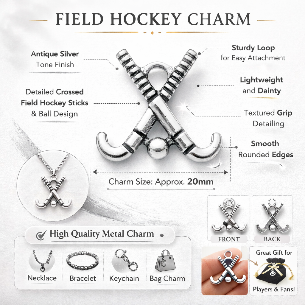 Field Hockey Sticks Charm