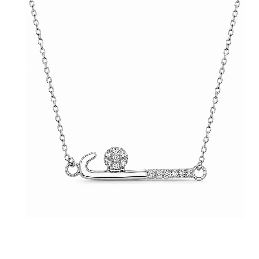 Field Hockey Stick Necklace- Pick Color