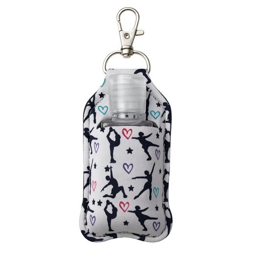 Figure Skating Clip On Hand Sanitizer Holder