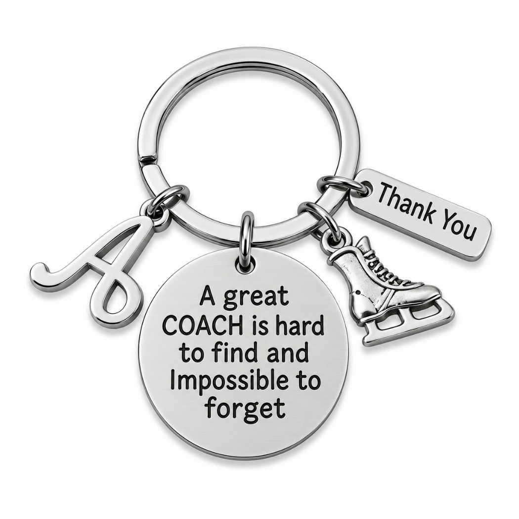 Personalized Figure Skating Coach is Hard to Find Keychain