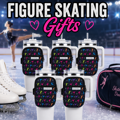 Figure Skating Water Bottle Pouch