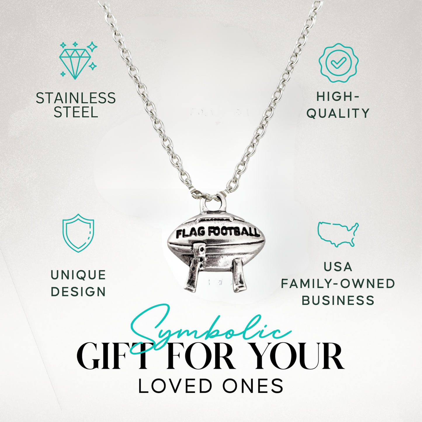 Flag Football Necklace