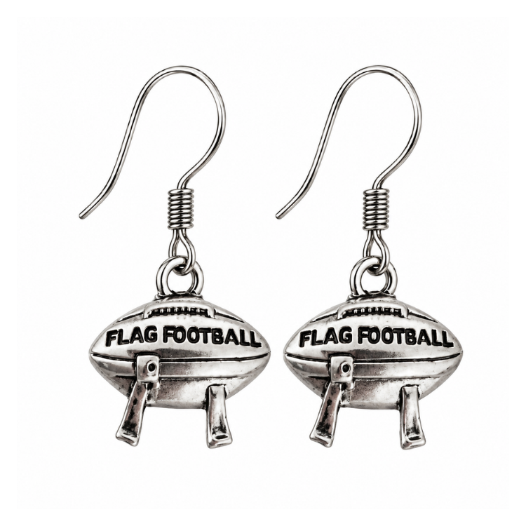 Flag Football Dangle Earrings - Pick Style