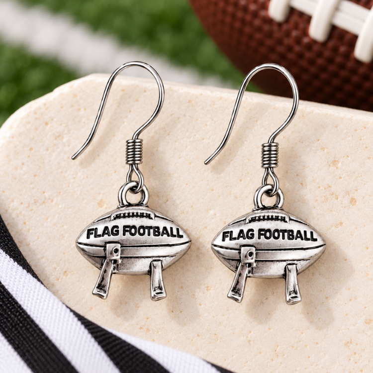 Flag Football Dangle Earrings - Pick Style
