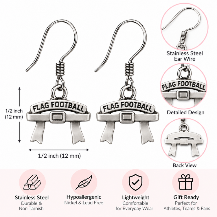 Flag Football Dangle Earrings - Pick Style