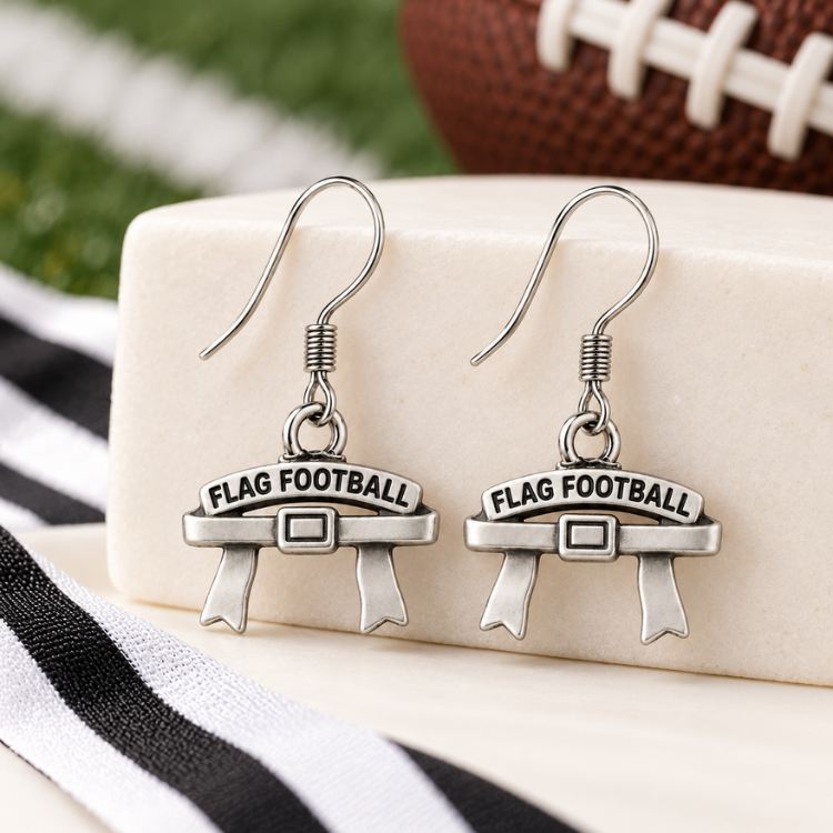 Flag Football Dangle Earrings - Pick Style