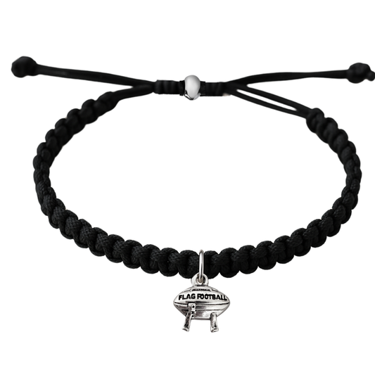 Personalized Flag Football Rope Bracelet- Pick Color