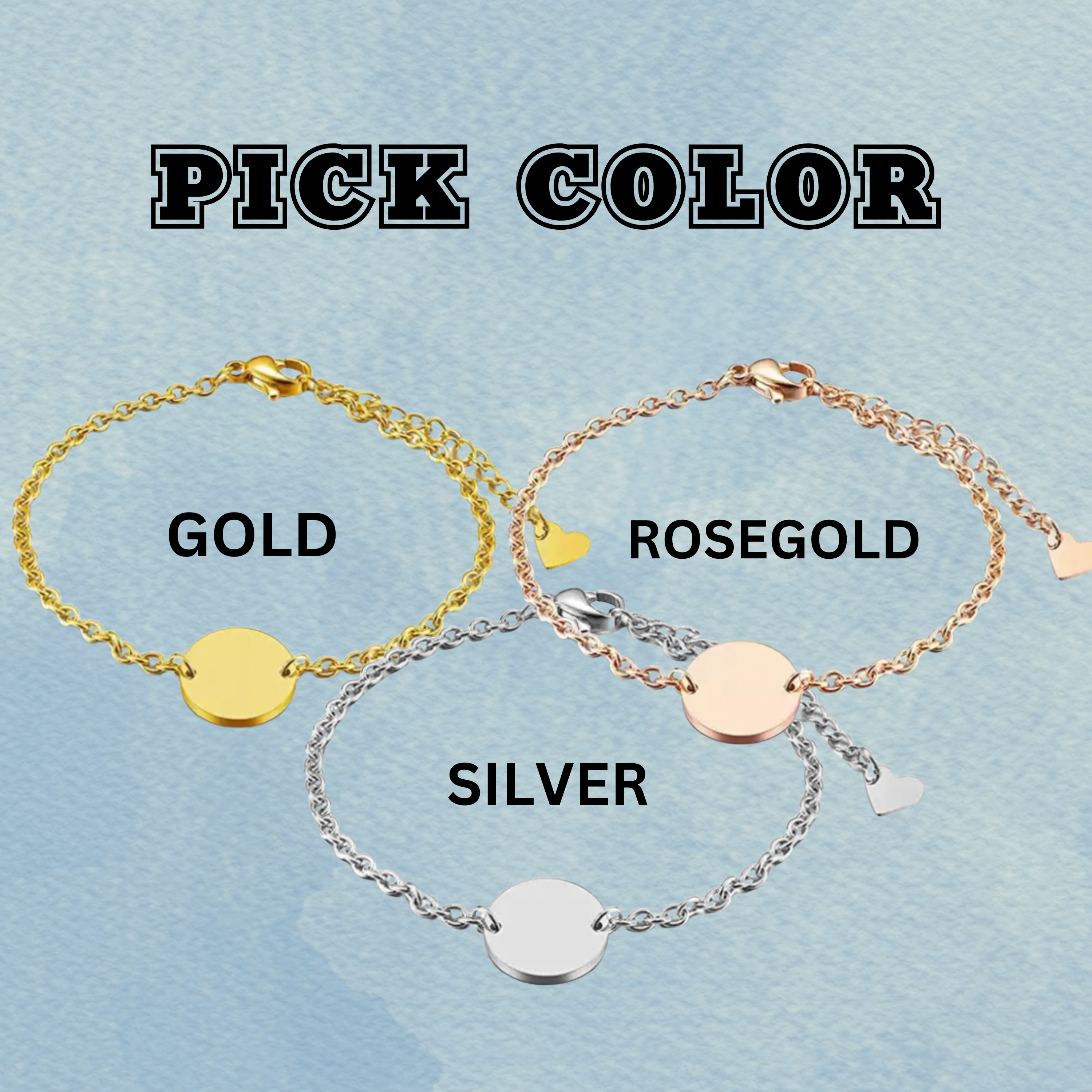 Custom Engraved Flag Football Charm Bracelet