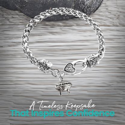 Flag Football Wheat Chain Bracelet