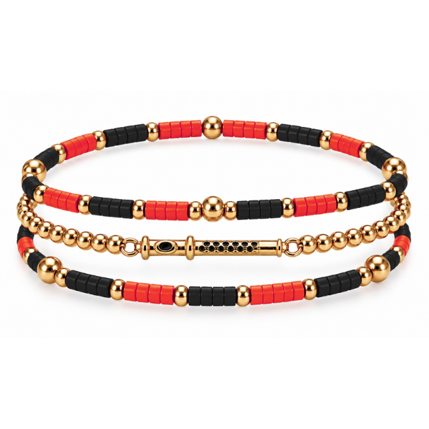 Flute Music Instrument Bracelet Stack