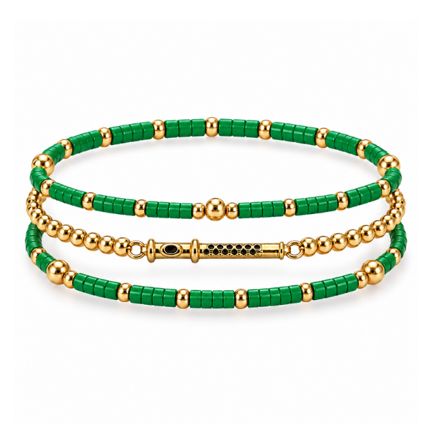 Flute Music Instrument Bracelet Stack