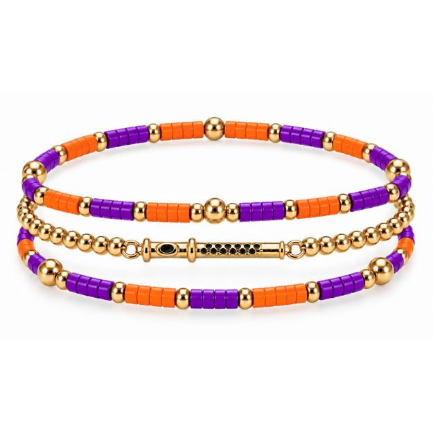 Flute Music Instrument Bracelet Stack