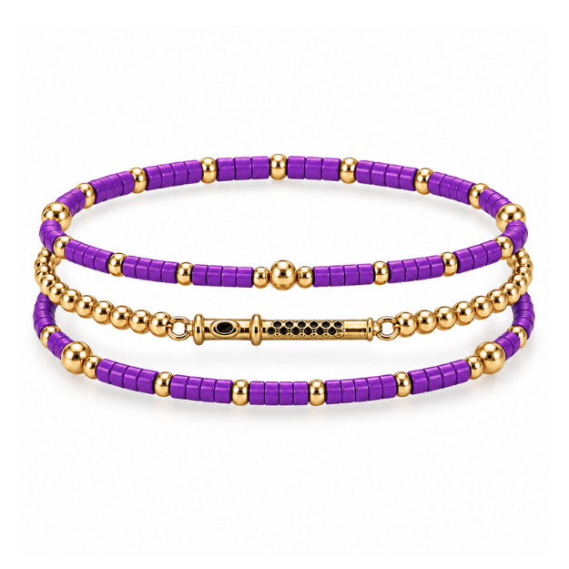 Flute Music Instrument Bracelet Stack
