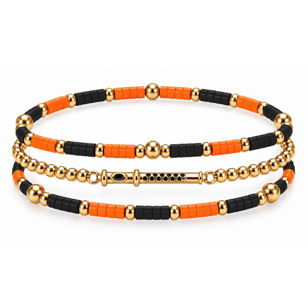 Flute Music Instrument Bracelet Stack