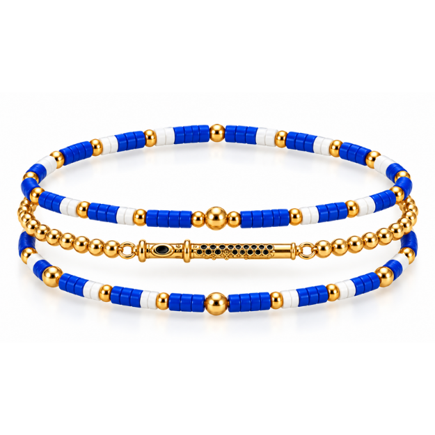 Flute Music Instrument Bracelet Stack