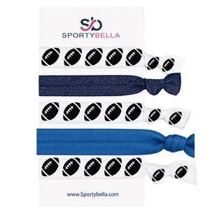 Football Hair Ties- Pick Colors