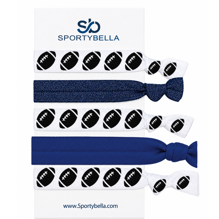 Football Hair Ties- Pick Colors