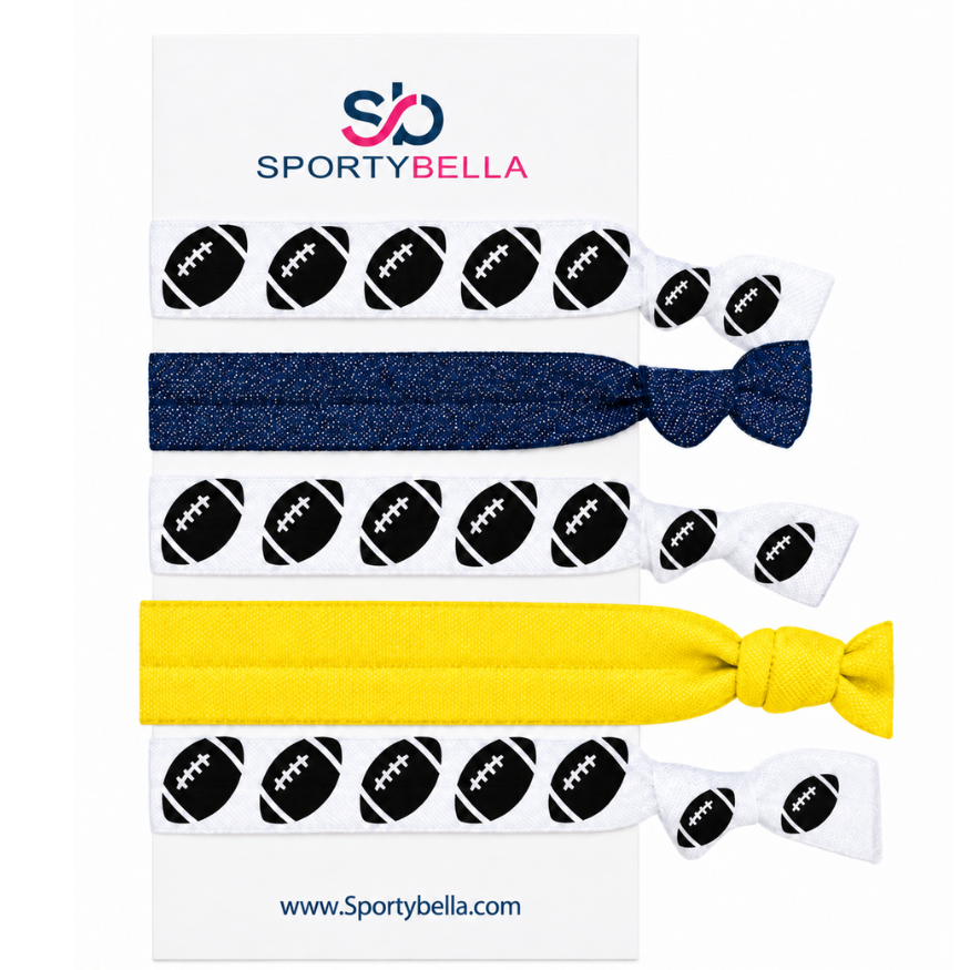 Football Hair Ties- Pick Colors