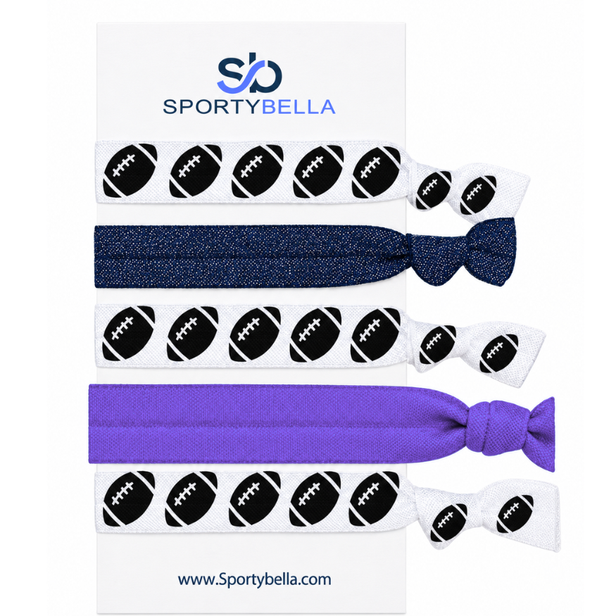Football Hair Ties- Pick Colors
