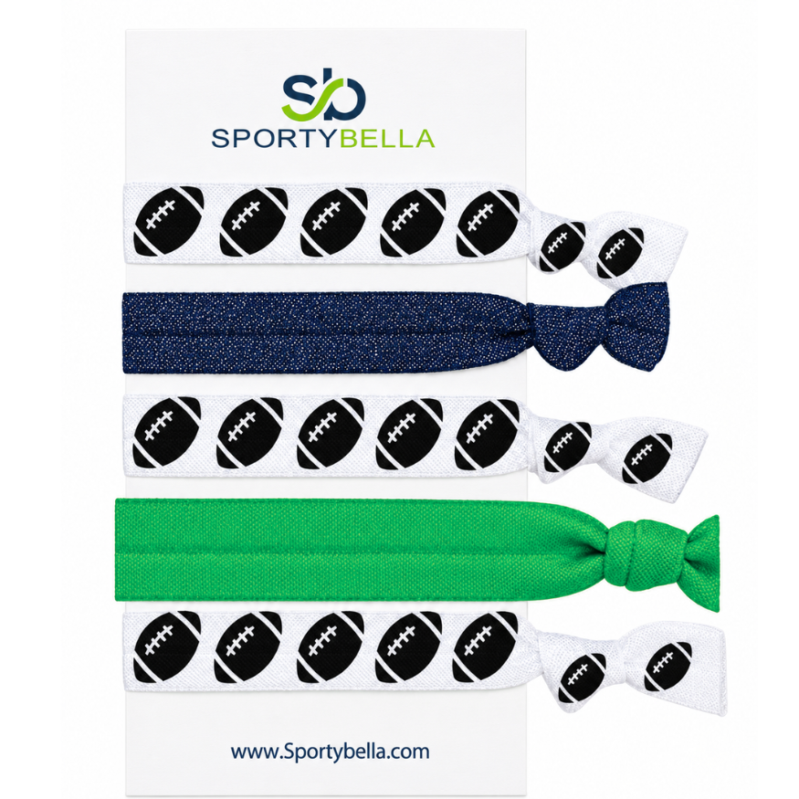 Football Hair Ties- Pick Colors