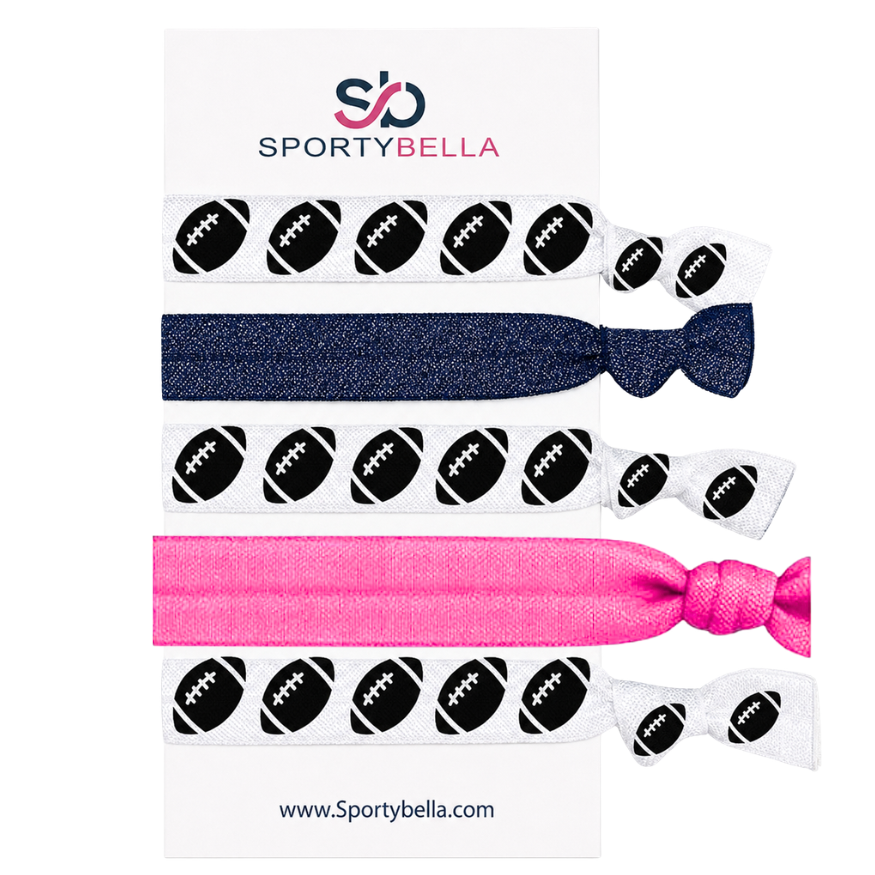 Football Hair Ties- Pick Colors