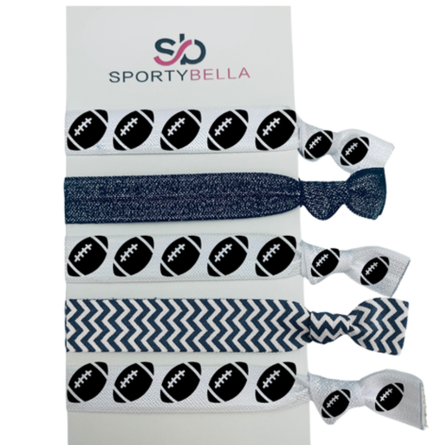 Football Hair Ties- Pick Colors