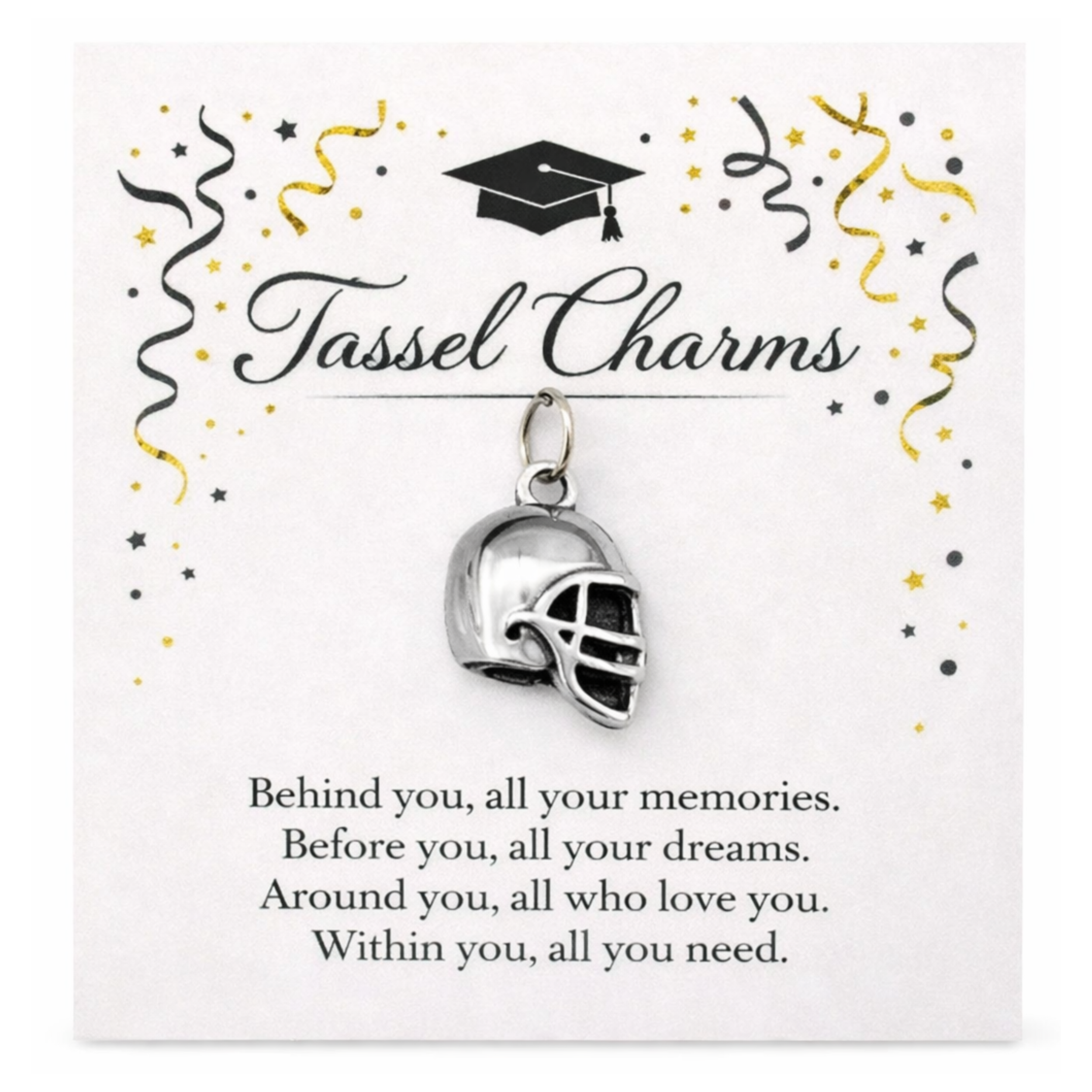 Football Graduation Tassel Charm