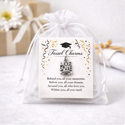 Football Graduation Tassel Charm