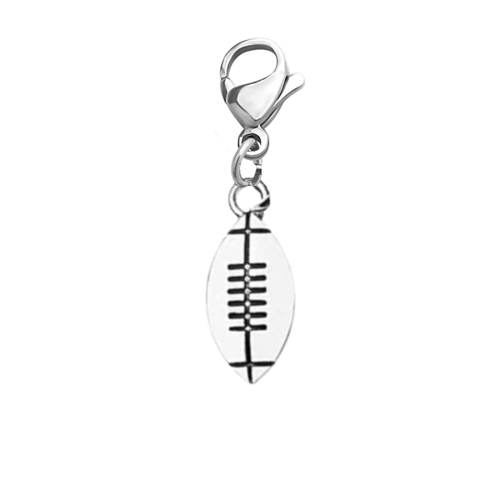 Football Clip On Zipper Pull