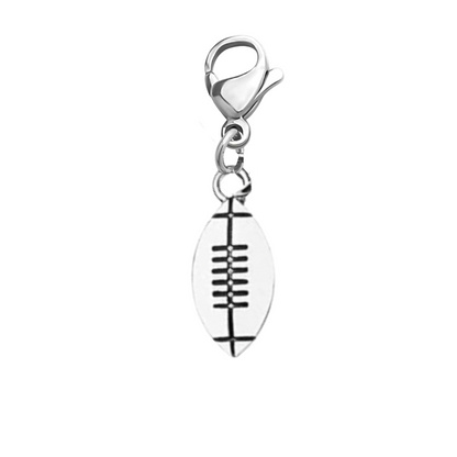 Football Clip On Zipper Pull