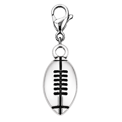 Football Clip On Zipper Pull